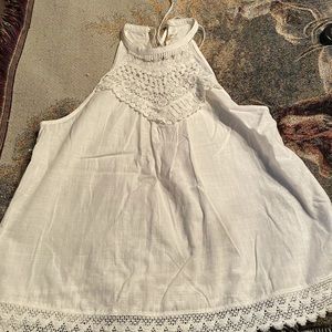 Beautiful back neck tie top